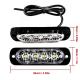 12W 4 Ledli Kırmızı Fonksiyonlu Çakar Led