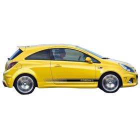 Opel Corsa D Tek Kapı Uyumlu Yedek Parça Yan Marşpiyel (Plastik)
