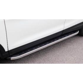 Mercedes X-Class 2017+ Uyumlu Yedek Parça Off Road Yan Basamak (Quantum Chrome) Krom AQM4WD PNS01