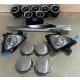 Mercedes W205 Işıklı Ön Arka Havalandırma Torpido Göğüs Çıta Işıklı Kolon Kapak 3D Tweeter 64 Renk (4 Parça)