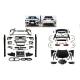 Bmw E70 X5 için Uyumlu Yedek Parça G05 X5M Facelift Body Kit