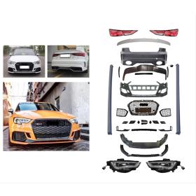 Audi A3 13-16 İçin 2017+ Rs3 Görünüm Facelift Bodykit Sedan (Led Farlı Model İçin)