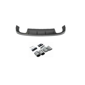 Audi A3 2013-2016 Sedan İçin Uyumlu S3 Difüzör Ve Egzoz Seti