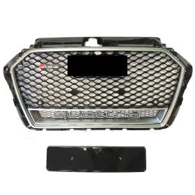 Audi A3 RS3 2016-2020 Kromlu Siyah Panjur