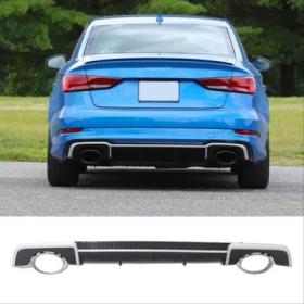 Audi A3 Sedan 2016-2019 İçin Uyumlu Rs3 Difüzör (Sline Tampon İçin)