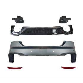 Audi A5 2021+ İçin Uyumlu 4 Kapı RS5 Arka Tampon Difüzör Egzoz Set