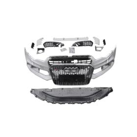 Audi A6 2012-2014 İçin Uyumlu Rs6 Ön Tampon Panjur Seti (Krom Çerçeve)