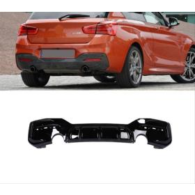 Bmw 1 Serisi F20 2015-2018 LCI MT Tampon İçin Çift Çıkış Difüzör (Tekli Çıkış)