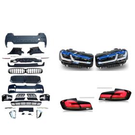 Bmw 2017-2019 G30 için 2020+ Luxury Paket Face Lift Body Kit