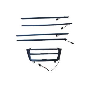 Bmw 3 Serisi F30 Ambians Set (Klima Panel Ve Kapılar) - Mavi Renk