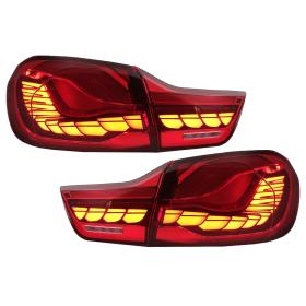 Bmw 4 Serisi F32 F33 F36 M4 F82 F83 (2014-2019) Dinamik Sıralı Kayar Ledli Stop