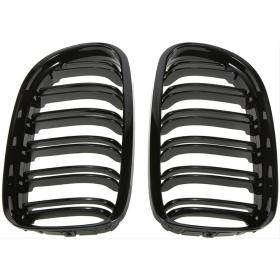 Bmw E90 2008-2011 M3 Çift Çizgi Böbrek - Piano Siyah