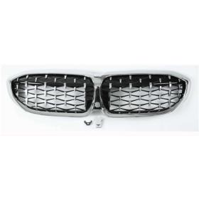 Bmw G20 2019+ Diamond Böbrek Panjur Krom Çerçeve