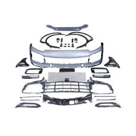 Cayenne 2014-2017 için full facelift 2018+ Turbo Body Kit (Farlar Dahil)