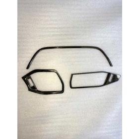 Ford Focus 2019+ Menfez Kaplama 3 Parça - Tıtanyum Sıyah