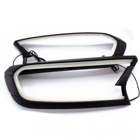 Ford Ranger 2015 ve Sonrası Kayar Sinyal Gündüz Ledli Ön Far Çerçevesi