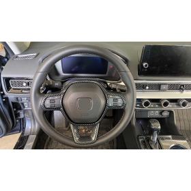 Honda 2022 Civic Direksiyon Kaplama Seti 2 Parça - Karbon