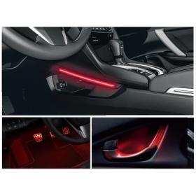 Honda Civic Fc5 2016-2020 Ayak-Kolçak-Vites Konsol Aydınlatma Ambians- Kırmızı