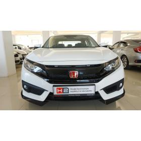 Honda Civic Fc5 2016-2020 Çıkıntılı Ön Flap Piano Black Dizayn B