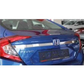 Honda Civic Fc5 2016-2020 Bagaj Üst Nikelaj Kaplama Dar