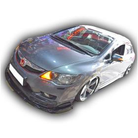 Honda Civic Fd6 2010 - 2012 Mugen Ön Lip (3 Parça) PlastikBoyasız