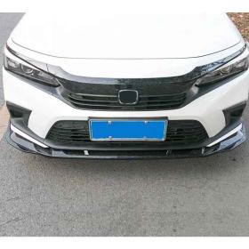 Honda Civic 2022 Ön Lip Piano Black Parlak Siyah 3 Parça