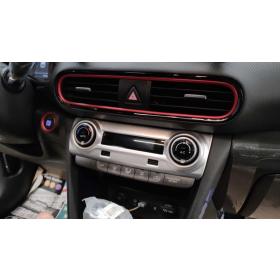 Hyundai Kona Klima Düğme Kaplama - Silver