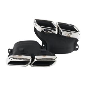 Mercedes W205 C63 AMG Uyumlu Egzoz Ucu Seti Krom