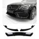 Mercedes W205 2015-2018 C Serisi Ön Lip Uyumlu - Piano Black (parlak siyah)