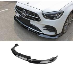 Mercedes W213(2020+) E Serisi Uyumlu Ön Lip - Piano Black (Parlak Siyah)