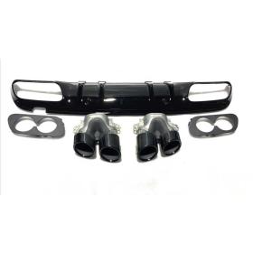 Mercedes W205 Coupe C43 Difüzör & Egzoz Seti (Siyah Egzoz İle)