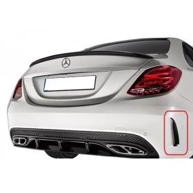 Mercedes W205 C Serisi Amg C63 2014 - 2021 Arka Tampon Kaşları (2 Parça) Plastik Boyasız