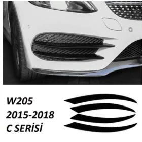 Mercedes W205 2015-2018 Sis Kaşı 4 Parça (Piano Black)