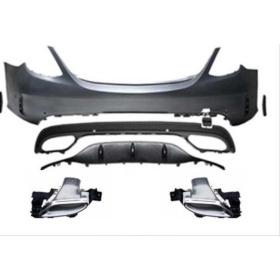 Mercedes W205 C Serisi Makyajlı Oem Amg Arka Tampon & Egzoz
