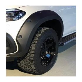 Mercedes X-Class Çıkıntılı Civatasız Çamurluk Kaplama Çift Depo Dodik