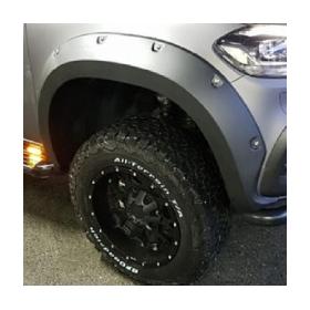 Mercedes X-Class Çıkıntılı Civatalı Çamurluk Kaplama Tek Depo Dodik