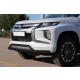 Mitsubishi L200 2007+ Off Road Ön Tampon Koruma Demiri Siyah (Çiftli Bıyık) AQM4WD