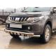 Mitsubishi L200 2007+ Off Road Krom Ön Koruma Ön Tampon Koruma Demiri Krom Glocity AQM4WD