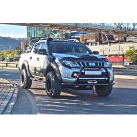 Mitsubishi L200 2007+ Off Road Ön Tampon Koruma Demiri Siyah Face Off AQM4WD
