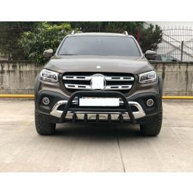 Mitsubishi L200 2007+ Off Road Siyah Karterli Ön Koruma Ön Tampon Koruma Demiri Informplus AQM4WD PWT03