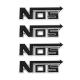 Nos Bagaj Logosu 4Lü Siyah