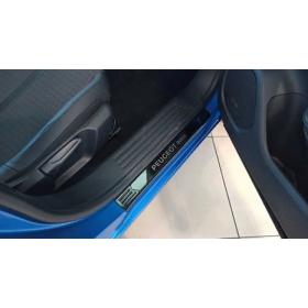 Peugeot 2008 Kapı Eşik Nikelajı - Titanyum Siyah