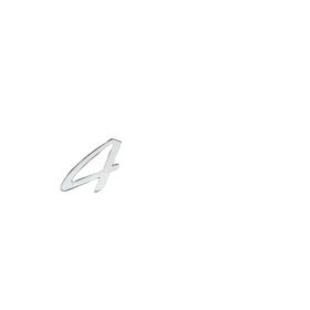 Porsche Panamera 4 Krom Bagaj Logosu (AL-238)