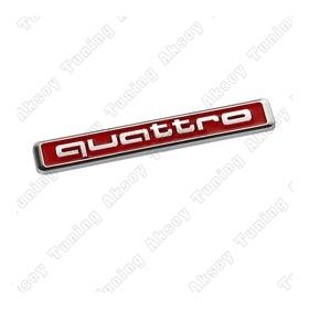 Audi Quattro Yapıştırma Kırmızı Bagaj ve Çamurluk Logosu
