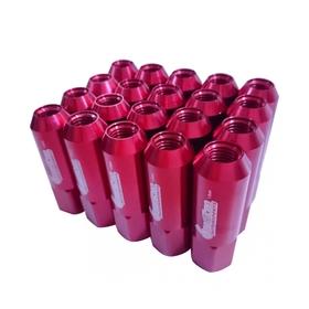 Renkli Uzun Bijon Takımı Kırmızı