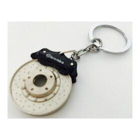 Sportif Anahtarlık Siyah Kaliper Krom Disk