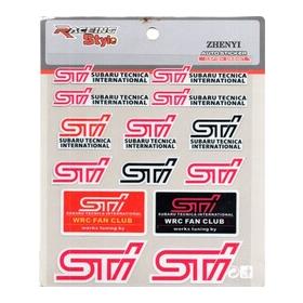 Subaru STI Sticker 14 Adet