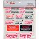 Subaru STI Sticker 14 Adet