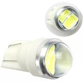 T10 Led Ampul 2 Çipli Mercekli Beyaz 12 Volt