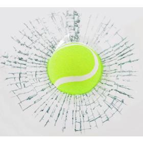 Tenis Toplu 3 Boyutlu Kırık Cam Sticker